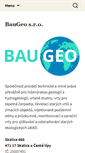 Mobile Screenshot of baugeo.cz